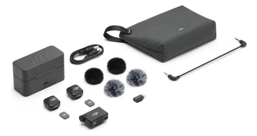 Microfono DJI Mic Mini (2 TX + 1 RX + Charging Case)